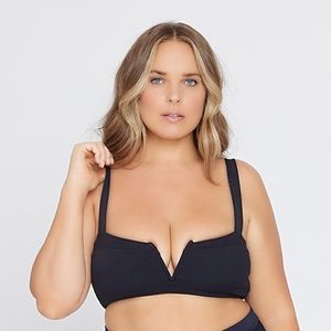 L*Space Bikini (Top & Bottoms Included) - Ribbed, Black